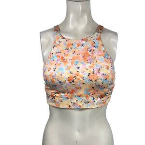 prAna Womens High Neck Bikini Top MARINE STREET TOP Medium